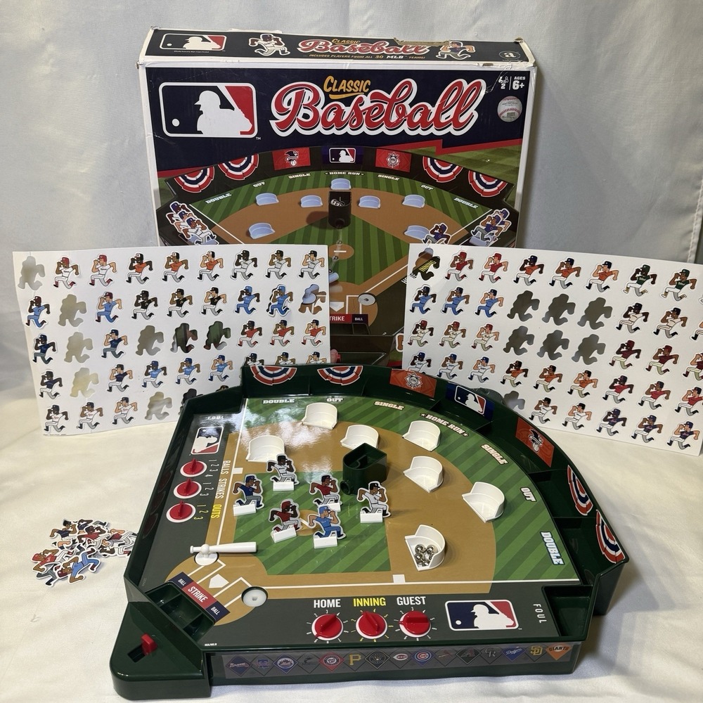 Classic Baseball MLB Tabletop Magnetic Game Merchant Ambassador MLB801B 2 Player